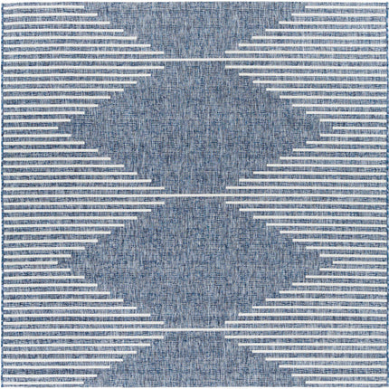 Stephan Navy Outdoor Rug Rugs TriadCommerceInc 6'7" Square