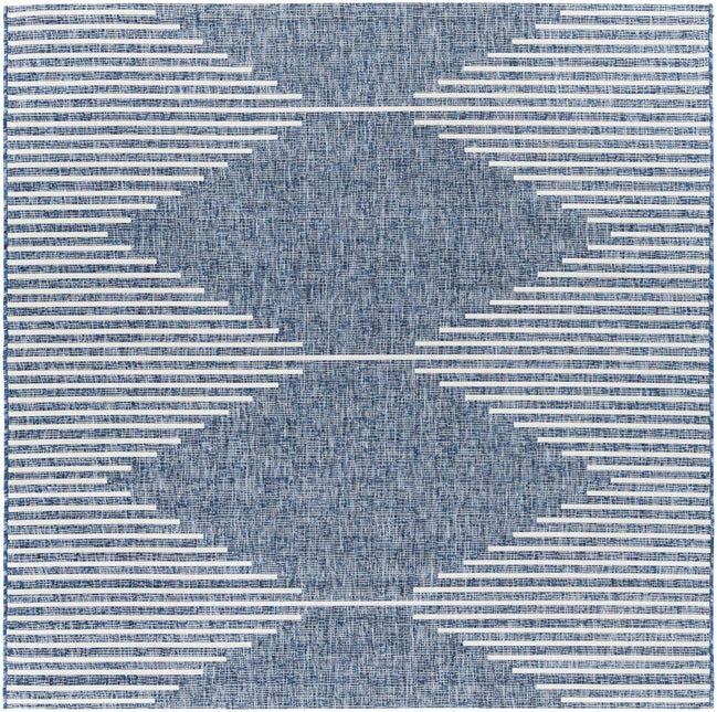 Stephan Navy Outdoor Rug Rugs TriadCommerceInc 6'7" Square
