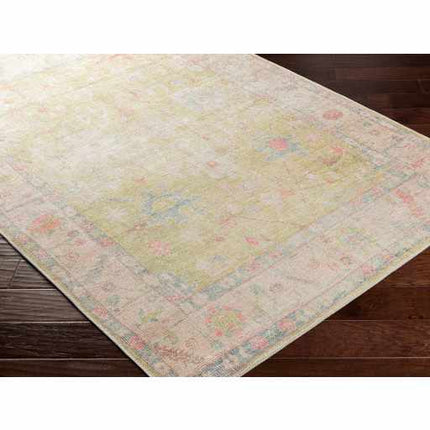 Bozkurt Vintage Flat Pile Washable Rug Rugs TriadCommerceInc