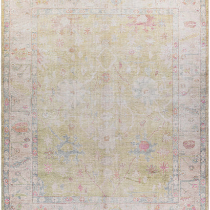 Bozkurt Vintage Flat Pile Washable Rug Rugs TriadCommerceInc 7'6" x 9'6" Rectangle