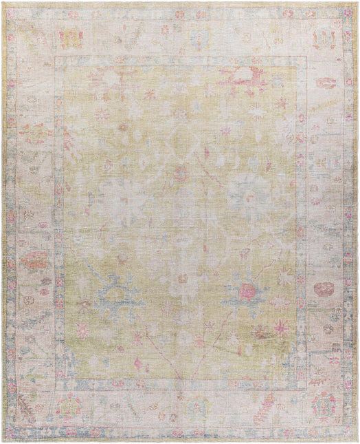 Bozkurt Vintage Flat Pile Washable Rug Rugs TriadCommerceInc 7'6" x 9'6" Rectangle