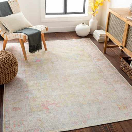 Bozkurt Vintage Flat Pile Washable Rug Rugs TriadCommerceInc