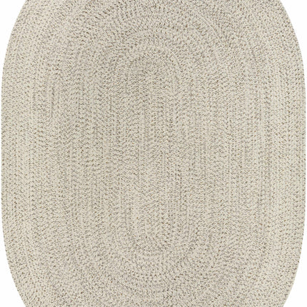Beige Braided Faux Jute Rug Rugs TriadCommerceInc 6' x 9' Oval
