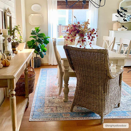 Rosman Distressed Washable Rug Rugs TriadCommerceInc