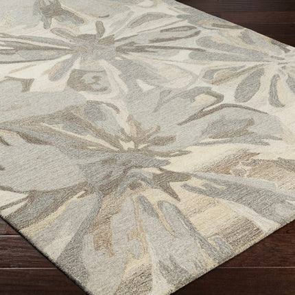 Ilfeld Athena Beige Floral Wool Rug Rugs TriadCommerceInc