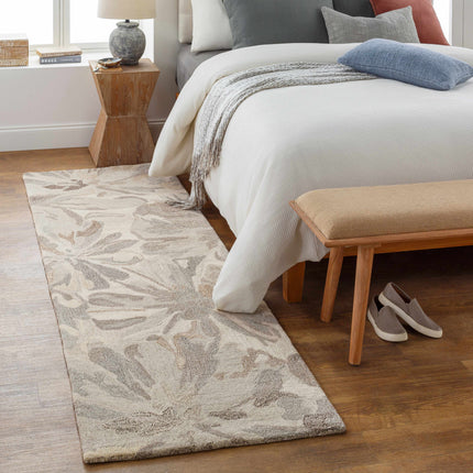 Ilfeld Athena Beige Floral Wool Rug Rugs TriadCommerceInc