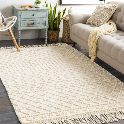 Brothers Beige Wool&Cotton Rug - Clearance Rugs TriadCommerceInc