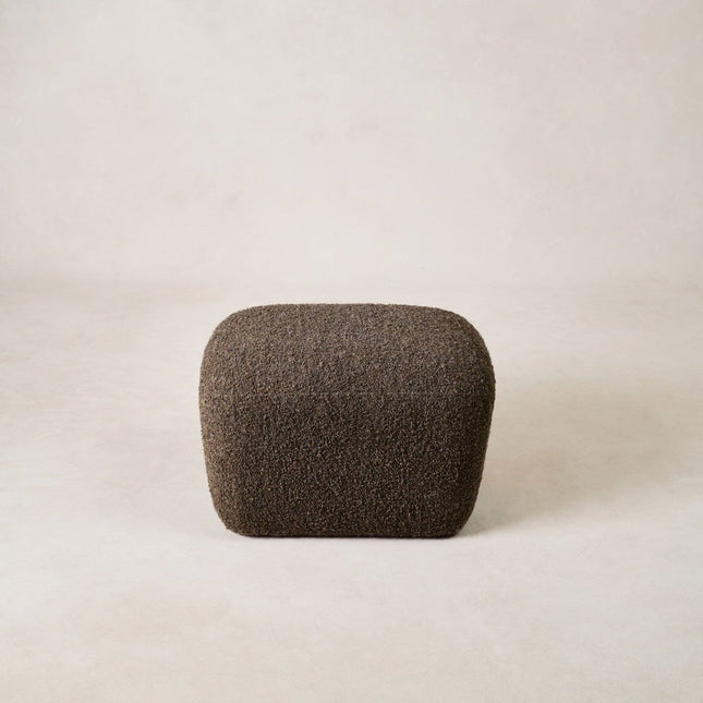 Papa Teddy Ottoman - Mocha Boucle Ottomans TriadCommerceInc