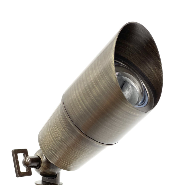 Rein Brown Brass Low Voltage Outdoor Spot Light Spot Light TriadCommerceInc