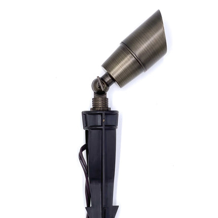 Rein Brown Brass Low Voltage Outdoor Spot Light Spot Light TriadCommerceInc