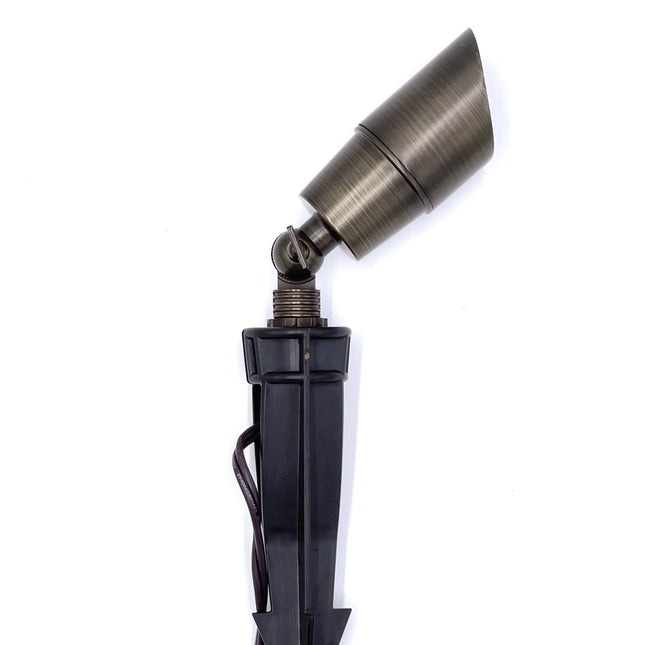 Rein Brown Brass Low Voltage Outdoor Spot Light Spot Light TriadCommerceInc