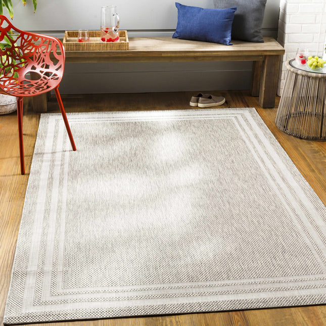 Burradoo Bordered Beige Rug Rugs TriadCommerceInc