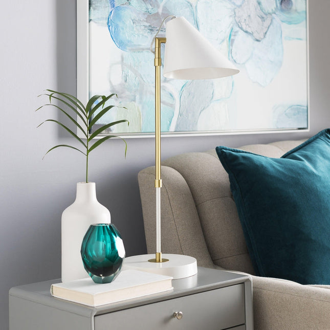 Steyr Modern White Table Lamp Home Decor > Lighting > Lamp > Table Lamps TriadCommerceInc