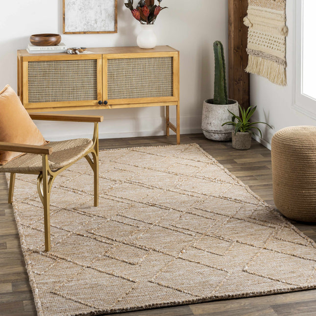 Buse Hand Woven Beige Area Rug - Clearance Rugs TriadCommerceInc