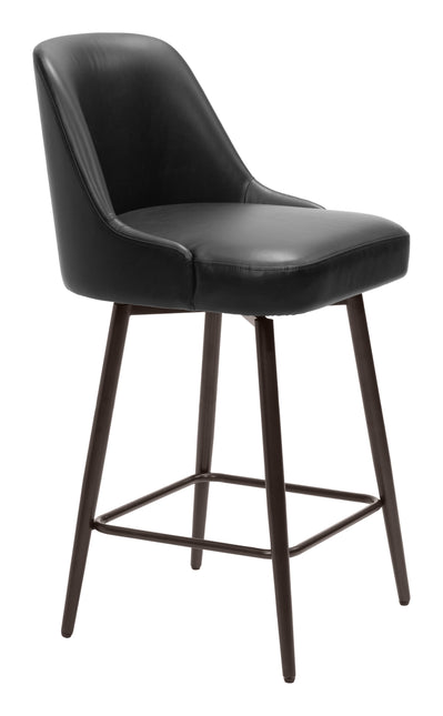 Keppel Swivel Counter Stool Black & Bronze Counter Stools TriadCommerceInc Default Title  