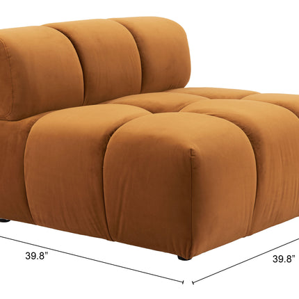 Rist Middle Chair Brown Sofas TriadCommerceInc   