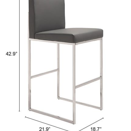 Genoa Barstool Gray Barstools TriadCommerceInc   