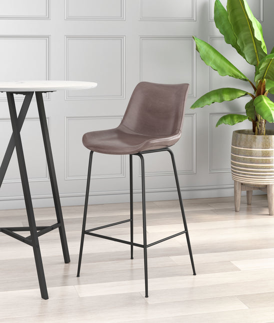 Byron Barstool Brown Barstools TriadCommerceInc   