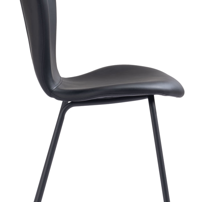 Torlo Dining Chair (Set of 2) Black Chairs TriadCommerceInc   