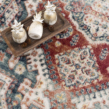 Brend Rust Medallion Area Rug - Clearance Rugs TriadCommerceInc