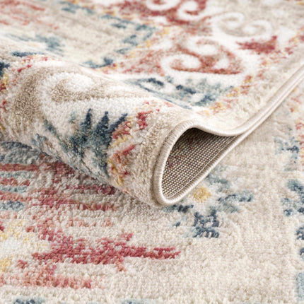 Bindi Blue & Rose Area Rug - Clearance Rugs TriadCommerceInc