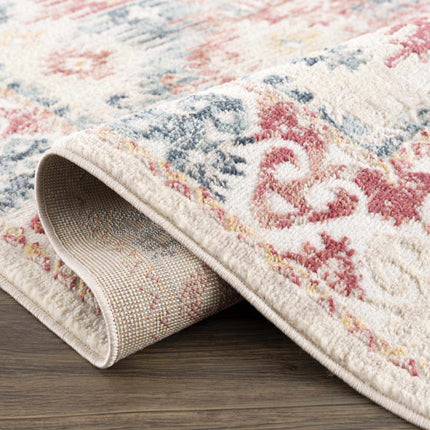 Bindi Blue & Rose Area Rug - Clearance Rugs TriadCommerceInc