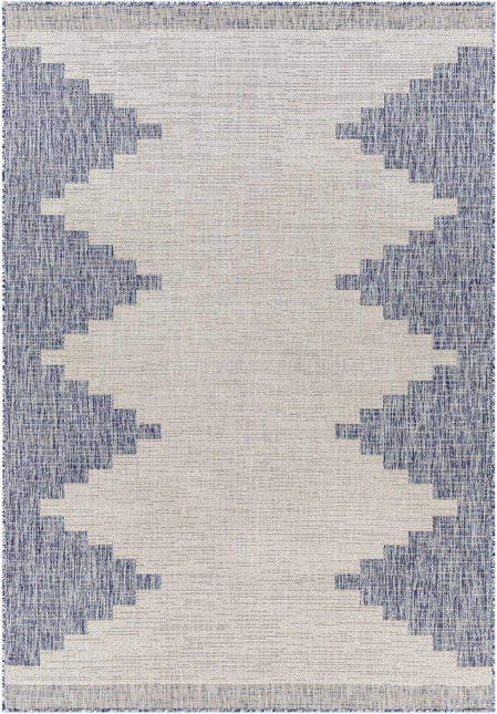 Djugun Blue Outdoor Rug Rugs TriadCommerceInc 5'3" x 7'7" Rectangle