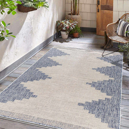Djugun Blue Outdoor Rug Rugs TriadCommerceInc