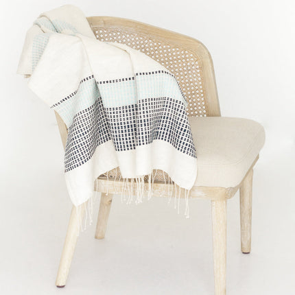 Camden Handwoven Cotton Throw Blanket Blankets TriadCommerceInc   