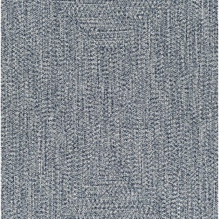 Blue Braided Faux Jute Rug Rugs TriadCommerceInc 5' x 7'6" Rectangle