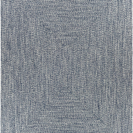 Blue Braided Faux Jute Rug Rugs TriadCommerceInc 7'6" x 9'6" Rectangle