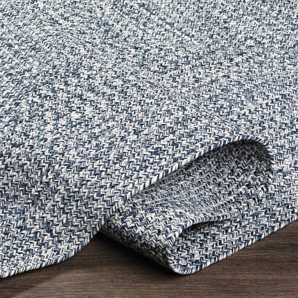 Blue Braided Faux Jute Rug Rugs TriadCommerceInc