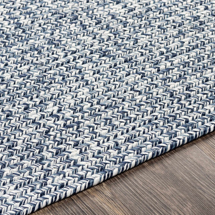 Blue Braided Faux Jute Rug Rugs TriadCommerceInc
