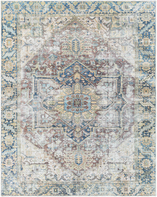 Blue Catigpian Distressed Washable Area Rug - Clearance Rugs TriadCommerceInc 7'6" x 9'6" Rectangle
