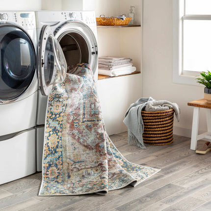 Blue Catigpian Distressed Washable Area Rug - Clearance Rugs TriadCommerceInc