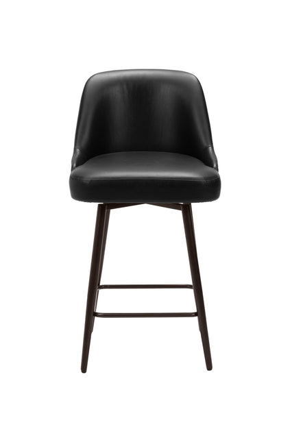 Keppel Swivel Counter Stool Black & Bronze Counter Stools TriadCommerceInc   