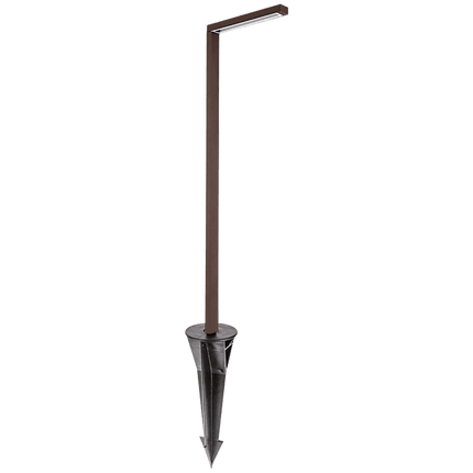 Aluminum LED Rectangular Bollard Path Light Path Light TriadCommerceInc Brown