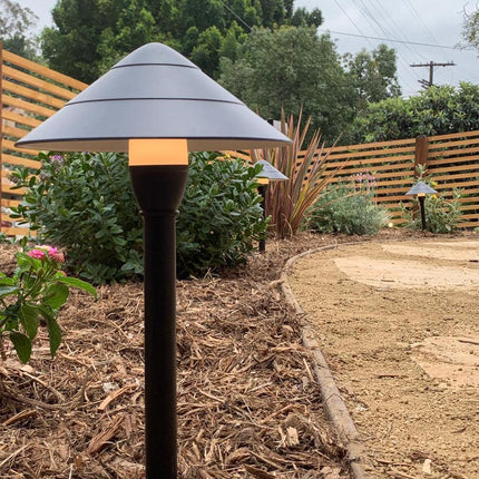 LED Low Voltage Outdoor Path Light Black Finish Path Light TriadCommerceInc