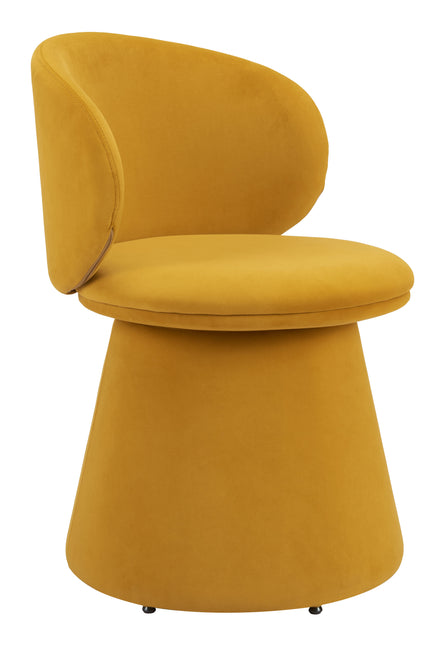 Oblic Swivel Dining Chair Orange Chairs TriadCommerceInc Default Title  