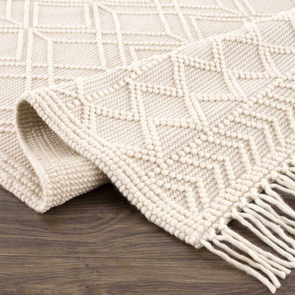 Ramsbury Beige Trellis Wool Rug Rugs TriadCommerceInc