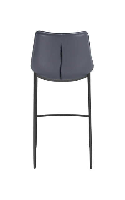 Magnus Barstool (Set of 2) Dark Gray & Black Barstools TriadCommerceInc   