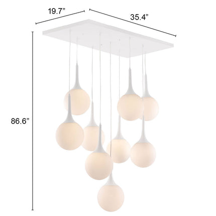 Epsilon Ceiling Lamp White Pendants TriadCommerceInc   