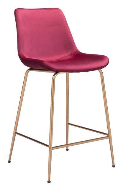Tony Counter Stool Red & Gold Counter Stools TriadCommerceInc Default Title  