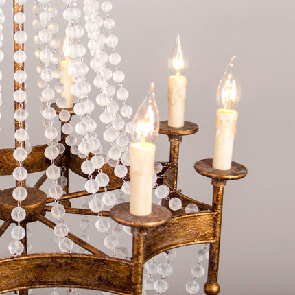 Chappell 8-Light Rustic Gold Empire Chandelier TriadCommerceInc