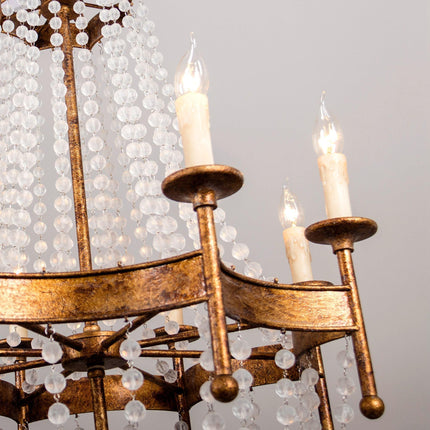 Chappell 8-Light Rustic Gold Empire Chandelier TriadCommerceInc