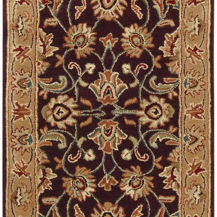 Cherryfield Burgundy 1024 Wool Area Rug Rugs TriadCommerceInc 2'6" x 8' Runner