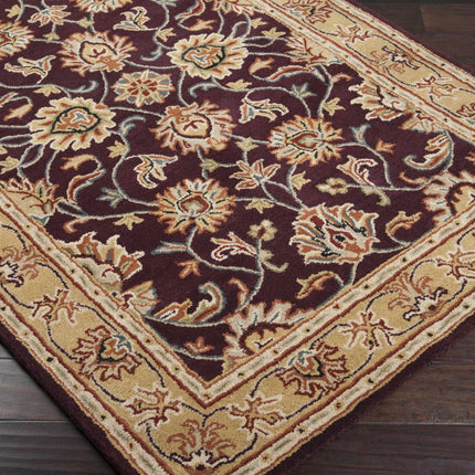 Cherryfield Burgundy 1024 Wool Area Rug Rugs TriadCommerceInc