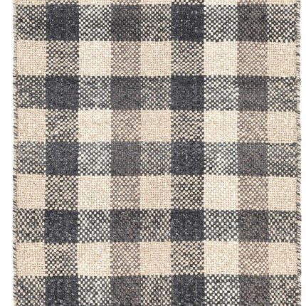 Chilliwack Gray Plaid Wool Rug Rugs TriadCommerceInc 2'6" x 8' Runner