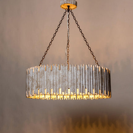 Chouinard 3-Light Natural Wooden Drum Chandelier Rustic Home Decor > Lighting > Ceiling Lights > Chandelier TriadCommerceInc