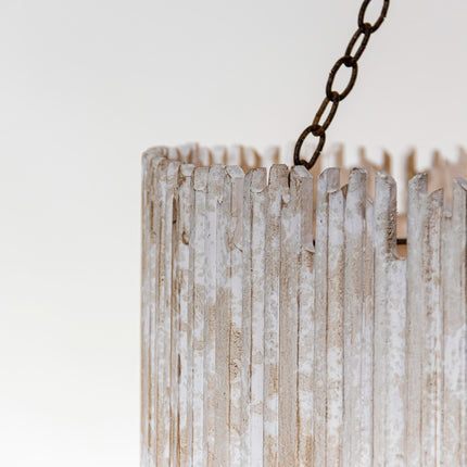Chouinard 3-Light Natural Wooden Drum Chandelier Rustic Home Decor > Lighting > Ceiling Lights > Chandelier TriadCommerceInc